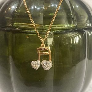 Juicy Couture Music Note Necklace (Gold)